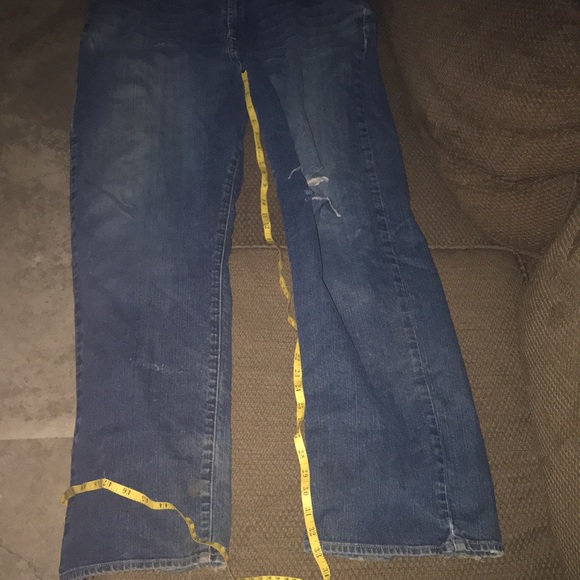 Lucky Brand distress jeans size 38 flap pocket - Picture 16 of 16